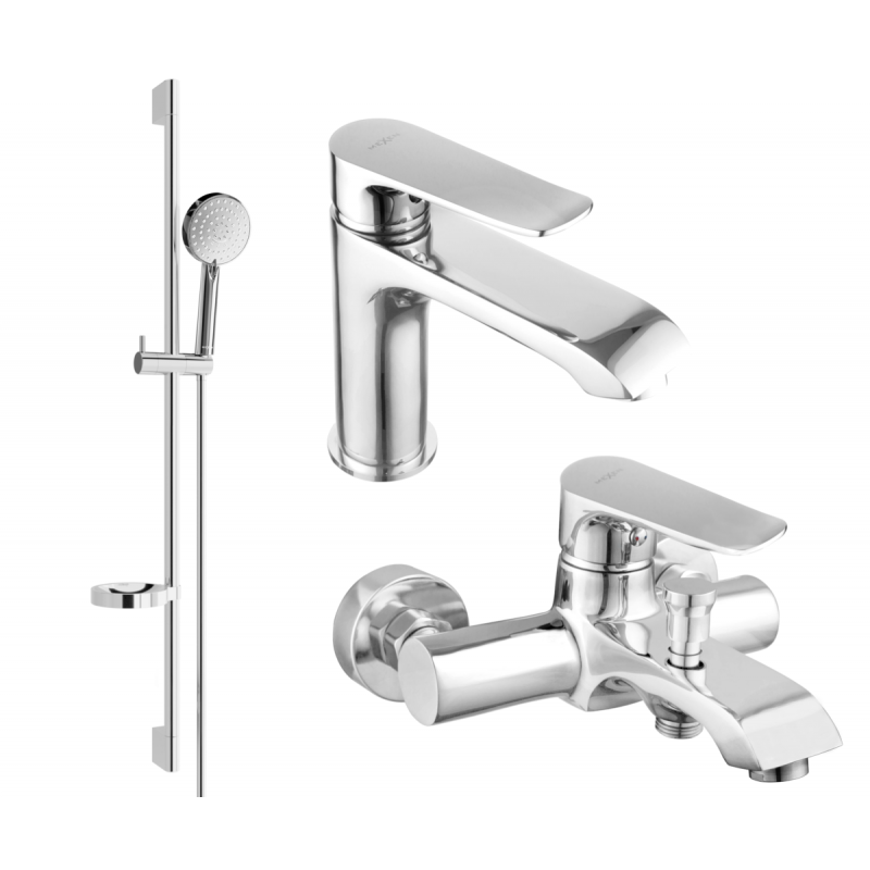 Mexen Pecos DS75 ensemble de bain, chrome - 72703DS75-00
