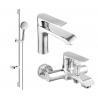 Mexen Pecos DS75 vannikomplekt, kroom - 72703DS75-00