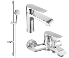 Mexen Pecos DS75 kylpyammeen setti, kromi - 72703DS75-00