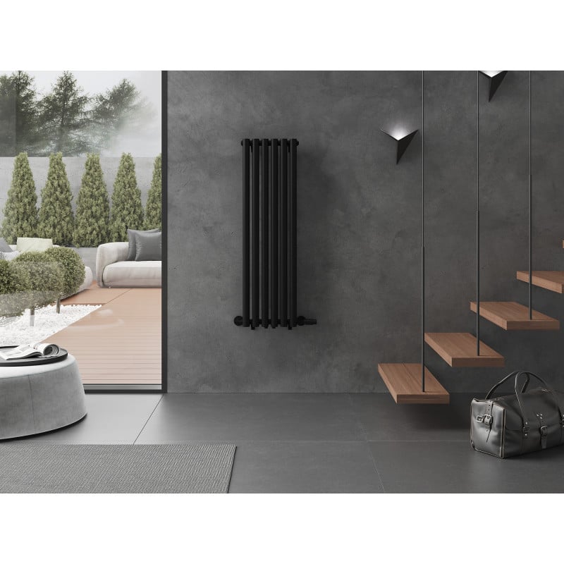 Mexen Nevada dekorativ radiator 1200 x 360 mm, 483 W, svart - W201-1200-360-00-70