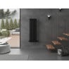Mexen Oregon dekorativer Heizkörper 1200 x 360 mm, 417 W, schwarz - W202-1200-350-00-70