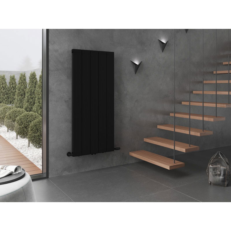 Mexen Waco dekorativ radiator 1544 x 694 mm, 1550 W, svart - W217-1544-694-00-70