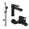 Mexen Pecos DS75 vannikomplekt, must - 72703DS75-70