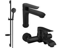 Mexen Pecos DS75 vannikomplekt, must - 72703DS75-70