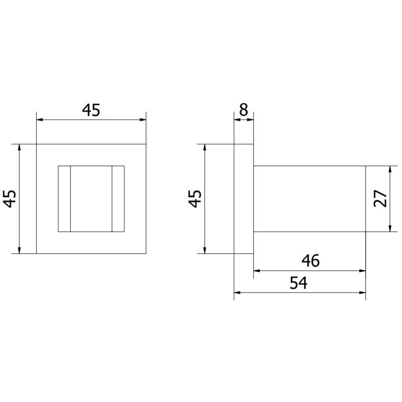Mexen Cube Duschhalterung, Chrom - 79350-00