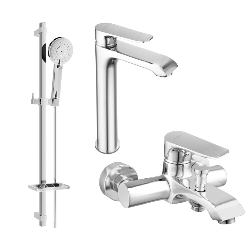 Mexen Pecos DQ40 vannikomplekt, kroom - 72713DQ40-00