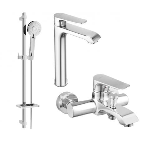 Mexen Pecos DQ40 ensemble de bain, chrome - 72713DQ40-00