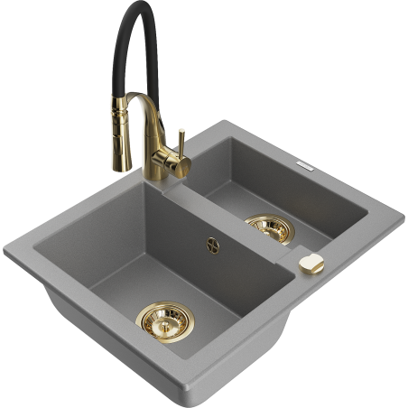 Mexen Carlos 1,5-Kummer Granitspullsteen mat Kichekran Aster, gro - 6518-71-73450-57-G