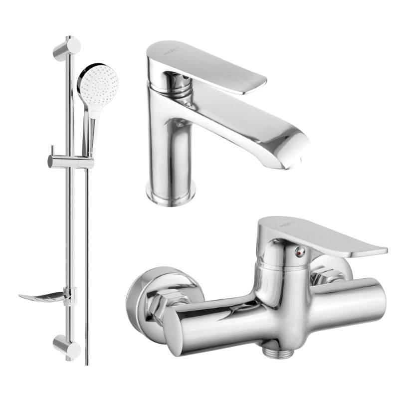 Mexen Pecos DF05 dušikomplekt, kroom - 72704DF05-00