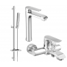Mexen Pecos DQ72 vannikomplekt, kroom - 72713DQ72-00