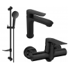 Mexen Pecos DF05 douche set, zwart - 72704DF05-70