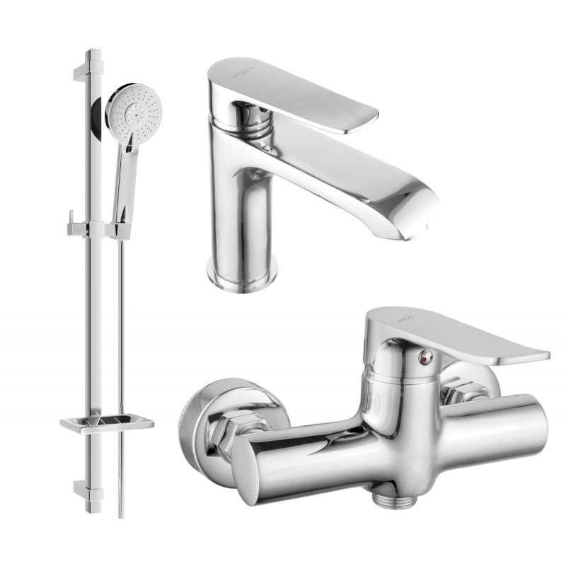 Mexen Pecos DQ40 duschset, krom - 72704DQ40-00
