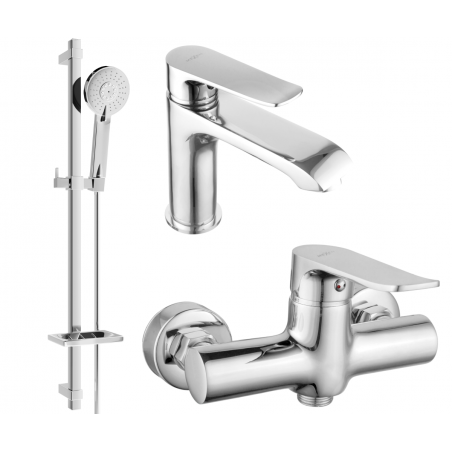 Mexen Pecos DQ40 Duscheset, Chrom - 72704DQ40-00