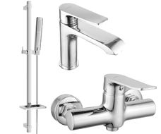 Mexen Pecos DQ72 Duschset, Chrom - 72704DQ72-00