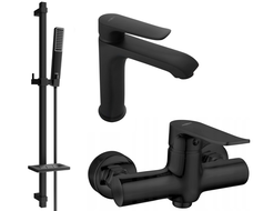 Mexen Pecos Conjunto de chuveiro DQ72, preto - 72704DQ72-70