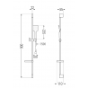 Mexen Pecos DS62 ensemble de douche, chromé - 72704DS62-00