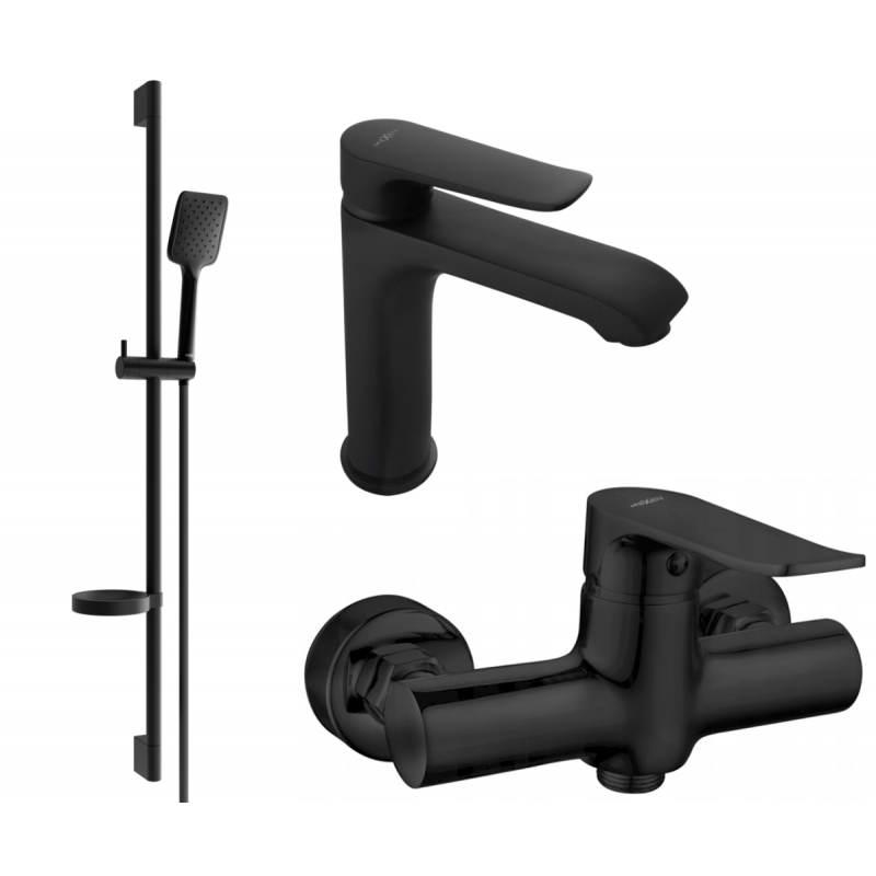 Mexen Pecos DS62 conjunto de ducha, negro - 72704DS62-70