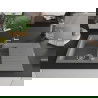 Mexen Matias Granitspüle 1,5-Becken mit Abtropffläche und Küchenarmatur Flora, grau - 6502-71-670401-07