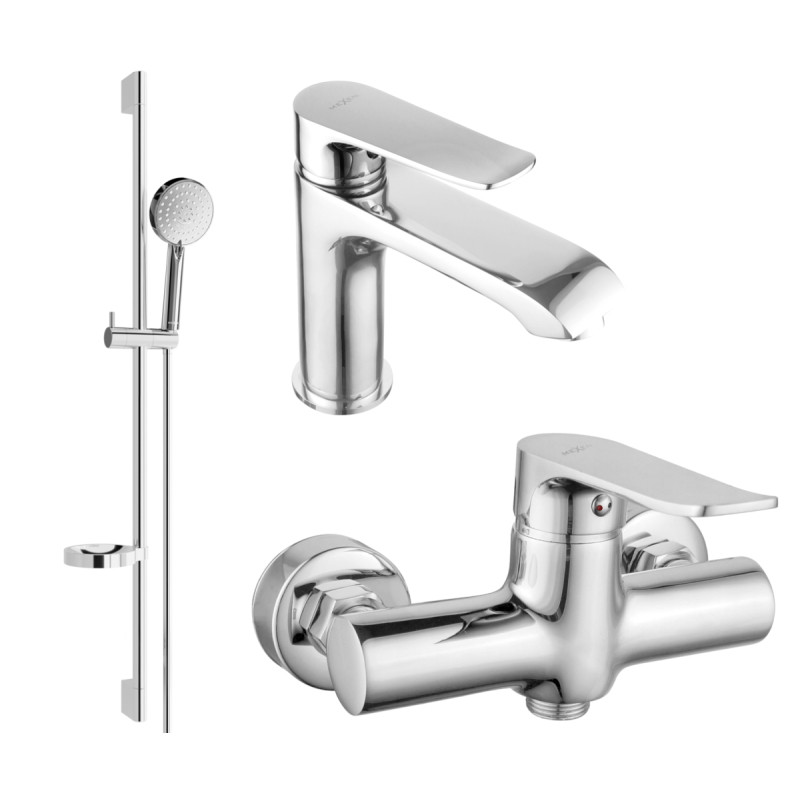 Mexen Pecos DS75 dušikomplekt, kroom - 72704DS75-00