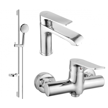 Mexen Pecos DS75 shower set, chrome - 72704DS75-00