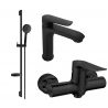 Mexen Pecos DS75 ensemble de douche, noir - 72704DS75-70
