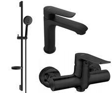 Mexen Pecos DS75 ensemble de douche, noir - 72704DS75-70