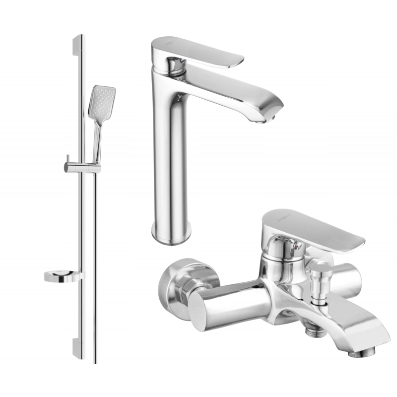 Mexen Pecos DS62 badkarsset, krom - 72713DS62-00