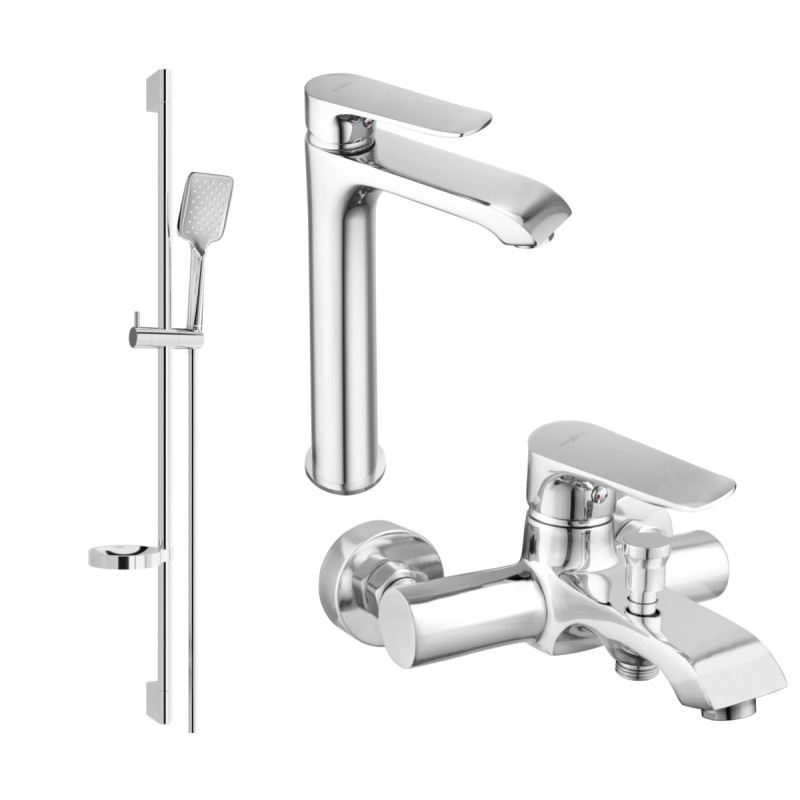 Mexen Pecos DS62 vannikomplekt, kroom - 72713DS62-00
