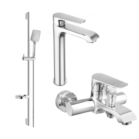 Mexen Pecos DS62 vannikomplekt, kroom - 72713DS62-00