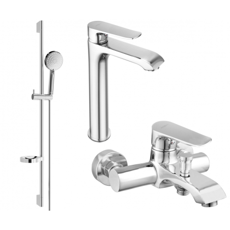 Mexen Pecos DS75 vannikomplekt, kroom - 72713DS75-00