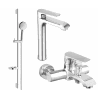 Mexen Pecos DS75 Bath Set, Chrome - 72713DS75-00
