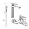 Mexen Pecos DS75 vannikomplekt, kroom - 72713DS75-00