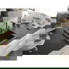 Mexen Vito Granitspüle 1-Becken mit Küchenarmatur Flora, schwarz gesprenkelt - 6503-76-670401-08-B