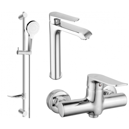 Mexen Pecos DF05 doucheset, chroom - 72714DF05-00