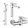Mexen Pecos DF05 dušikomplekt, kroom - 72714DF05-00
