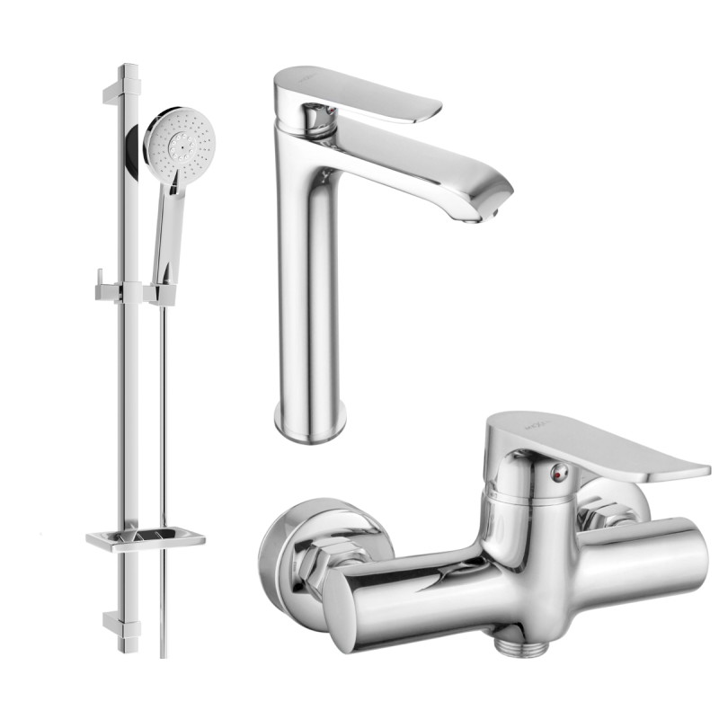 Mexen Pecos DQ40 dušikomplekt, kroom - 72714DQ40-00