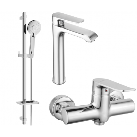 Mexen Pecos DQ40 duschset, krom - 72714DQ40-00