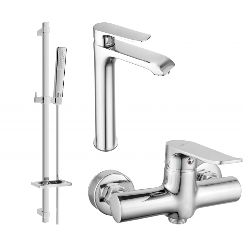 Mexen Pecos DQ72 set doccia, cromato - 72714DQ72-00