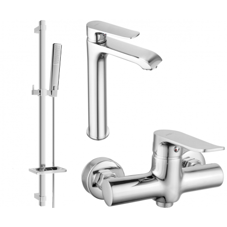 Mexen Pecos DQ72 ensemble de douche, chrome - 72714DQ72-00