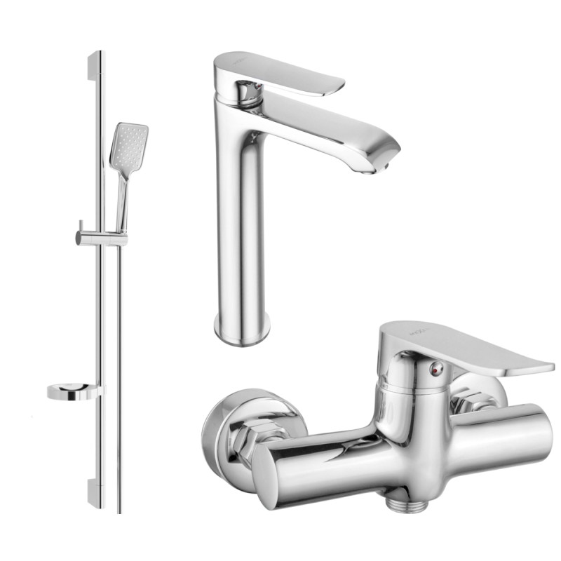 Mexen Pecos DS62 dušikomplekt, kroom - 72714DS62-00