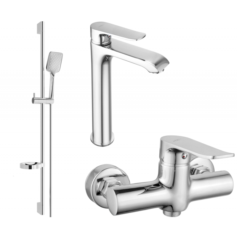 Mexen Pecos DS62 shower set, chrome - 72714DS62-00