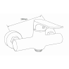 Mexen Pecos DS75 dušikomplekt, kroom - 72714DS75-00