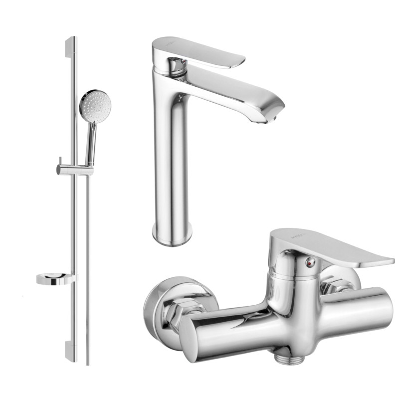 Mexen Pecos DS75 dušikomplekt, kroom - 72714DS75-00