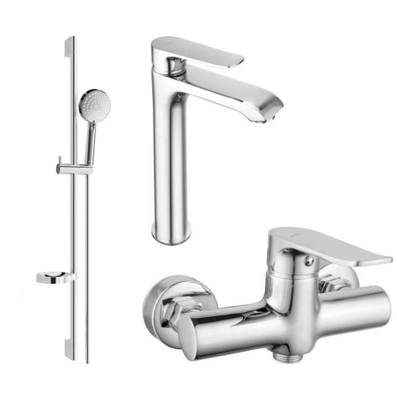 Mexen Pecos Ensemble de douche DS75, chrome - 72714DS75-00