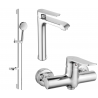 Mexen Pecos DS75 set tuša, krom - 72714DS75-00