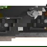 Mexen Mario Granitspüle 2-beckig mit Küchenarmatur Flora, schwarz gesprenkelt - 6504-76-670401-07