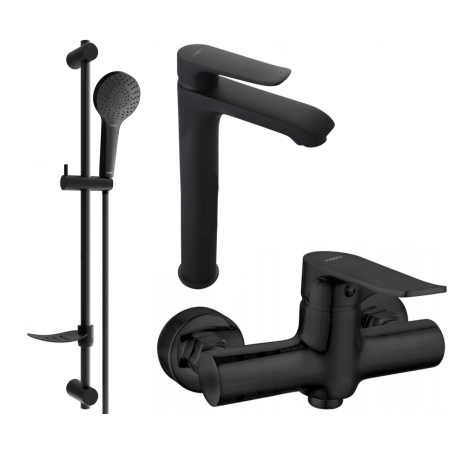 Mexen Pecos DF05 conjunto de ducha, negro - 72714DF05-70