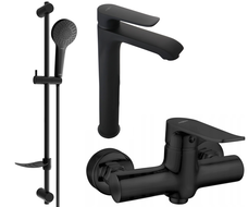 Mexen Pecos DF05 ensemble de douche, noir - 72714DF05-70