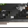 Mexen Mario lava-louça de granito com 2 cubas e torneira de cozinha Flora, preto - 6504-77-670401-00