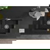 Mexen Mario lava-louça de granito de 2 cubas com torneira de cozinha Flora, preto - 6504-77-670401-07